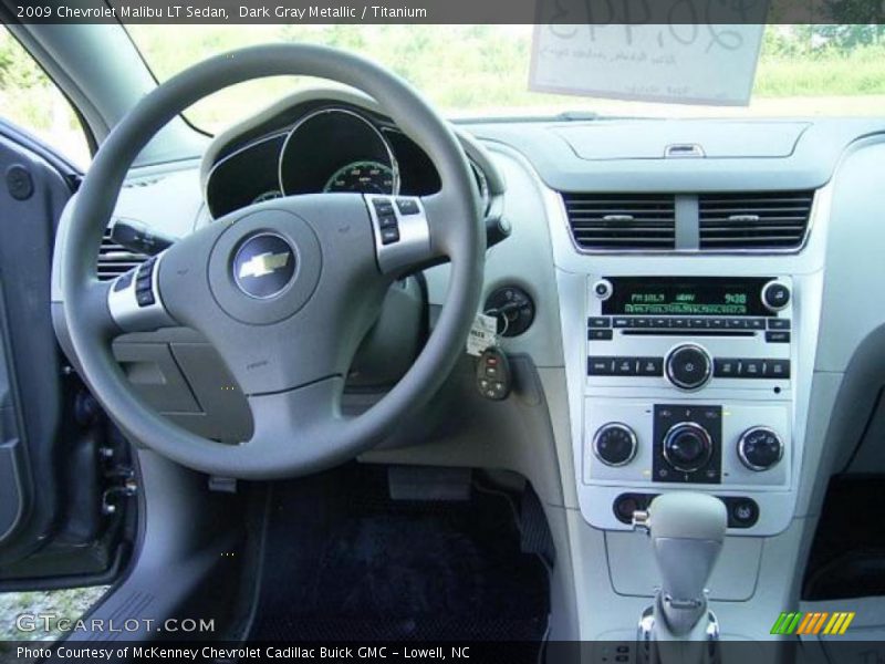 Dark Gray Metallic / Titanium 2009 Chevrolet Malibu LT Sedan