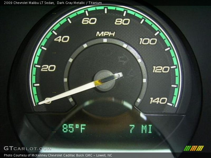 Dark Gray Metallic / Titanium 2009 Chevrolet Malibu LT Sedan
