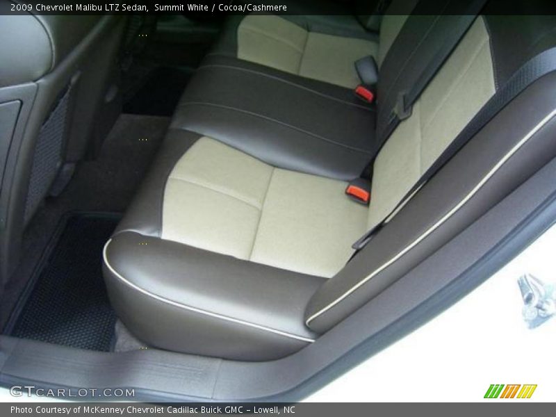 Summit White / Cocoa/Cashmere 2009 Chevrolet Malibu LTZ Sedan