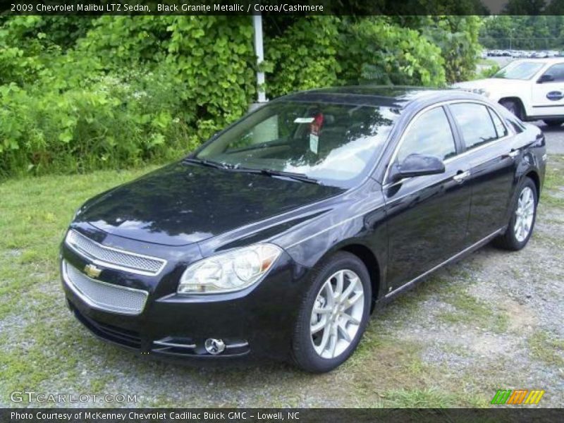 Black Granite Metallic / Cocoa/Cashmere 2009 Chevrolet Malibu LTZ Sedan