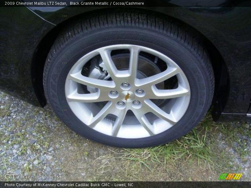 Black Granite Metallic / Cocoa/Cashmere 2009 Chevrolet Malibu LTZ Sedan