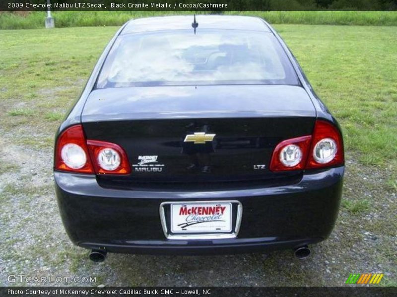 Black Granite Metallic / Cocoa/Cashmere 2009 Chevrolet Malibu LTZ Sedan