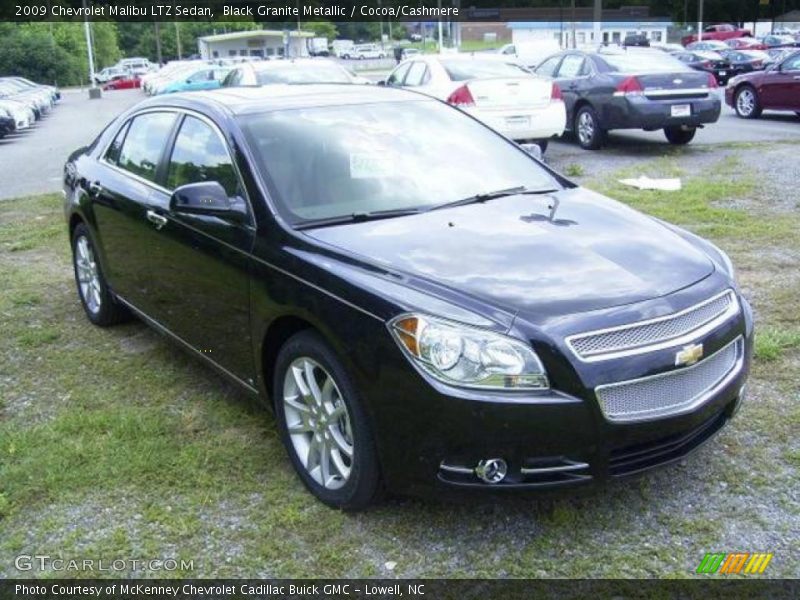 Black Granite Metallic / Cocoa/Cashmere 2009 Chevrolet Malibu LTZ Sedan