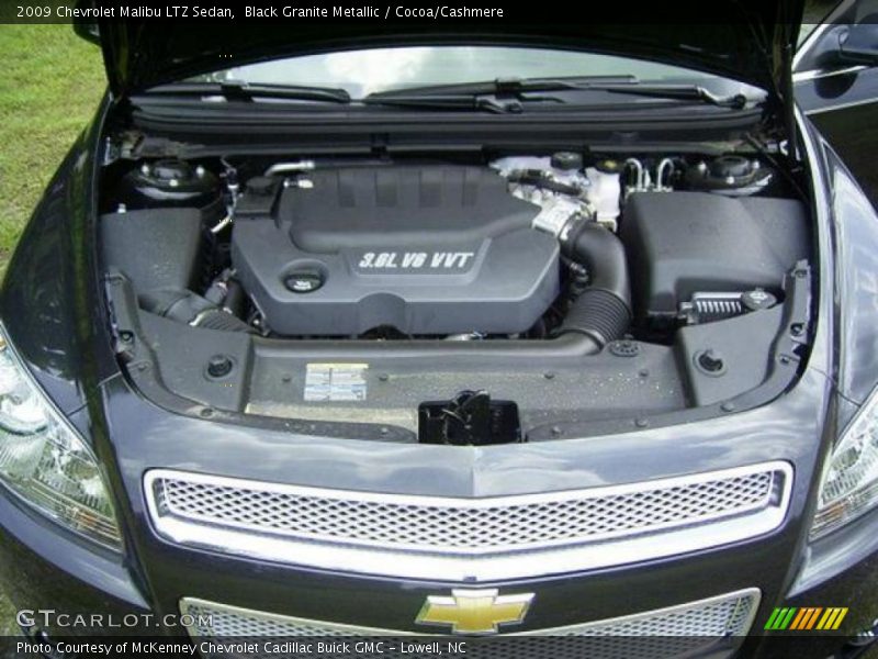 Black Granite Metallic / Cocoa/Cashmere 2009 Chevrolet Malibu LTZ Sedan