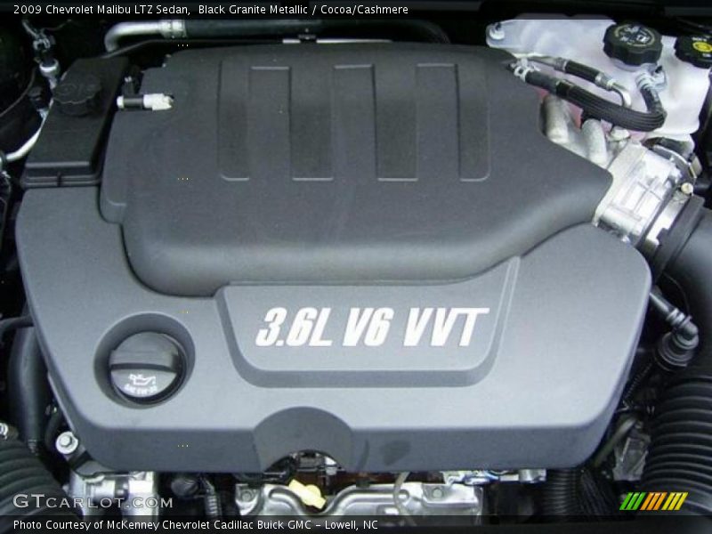 Black Granite Metallic / Cocoa/Cashmere 2009 Chevrolet Malibu LTZ Sedan