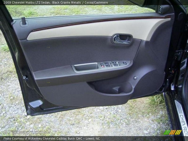 Black Granite Metallic / Cocoa/Cashmere 2009 Chevrolet Malibu LTZ Sedan