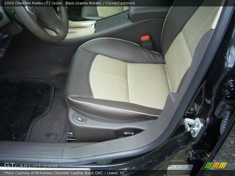 Black Granite Metallic / Cocoa/Cashmere 2009 Chevrolet Malibu LTZ Sedan