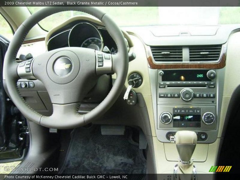 Black Granite Metallic / Cocoa/Cashmere 2009 Chevrolet Malibu LTZ Sedan