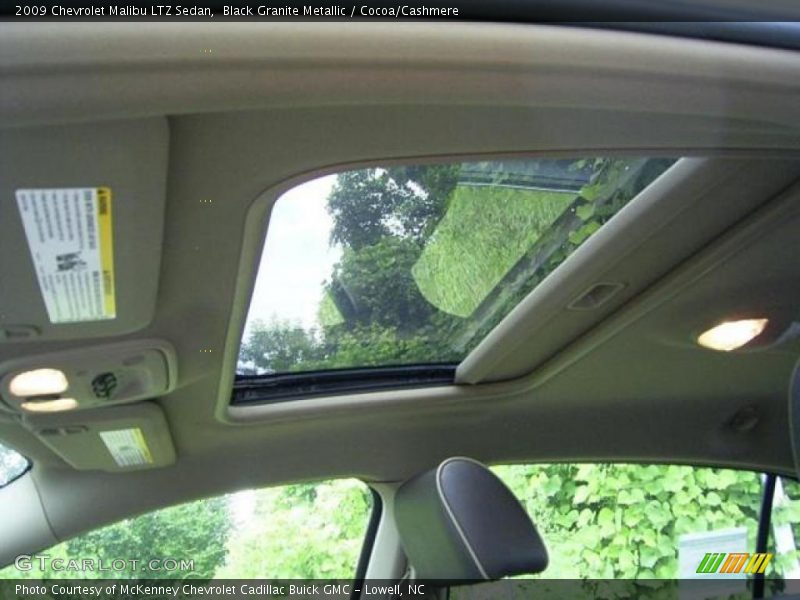 Black Granite Metallic / Cocoa/Cashmere 2009 Chevrolet Malibu LTZ Sedan