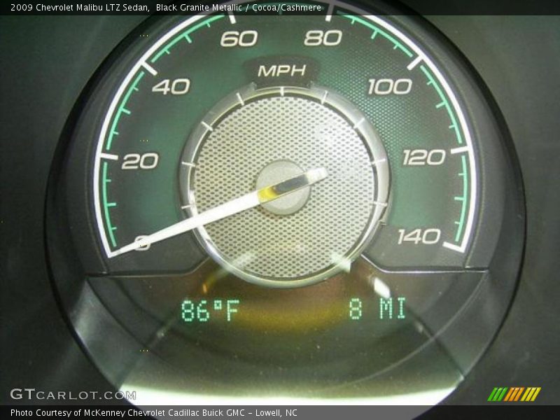 Black Granite Metallic / Cocoa/Cashmere 2009 Chevrolet Malibu LTZ Sedan