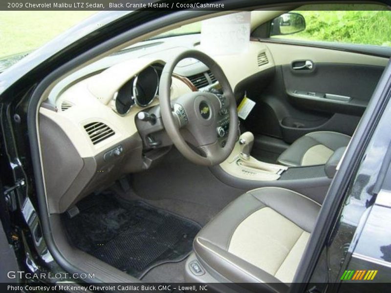 Black Granite Metallic / Cocoa/Cashmere 2009 Chevrolet Malibu LTZ Sedan