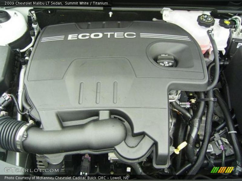 Summit White / Titanium 2009 Chevrolet Malibu LT Sedan