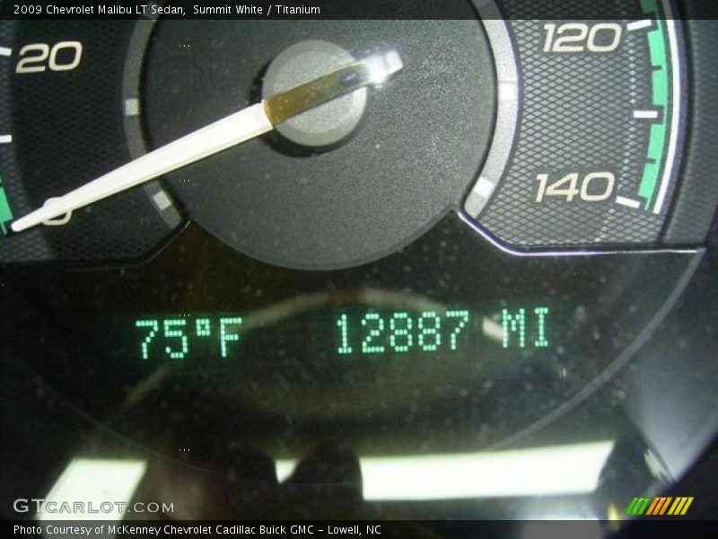 Summit White / Titanium 2009 Chevrolet Malibu LT Sedan