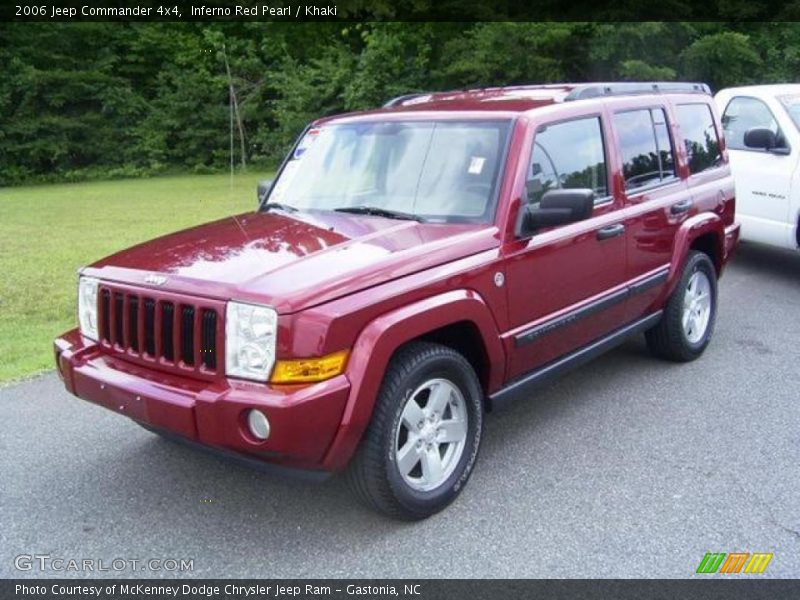 Inferno Red Pearl / Khaki 2006 Jeep Commander 4x4