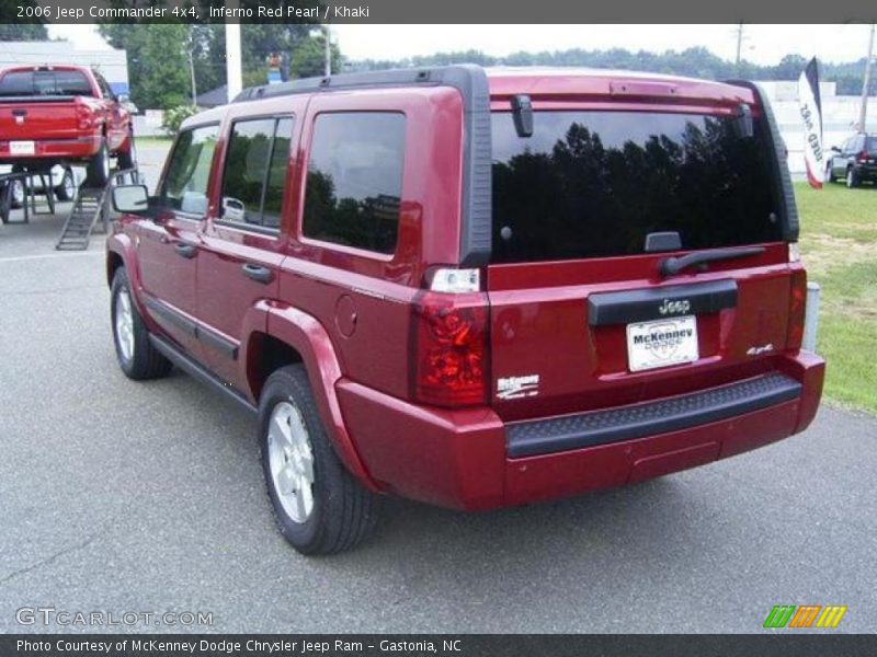 Inferno Red Pearl / Khaki 2006 Jeep Commander 4x4