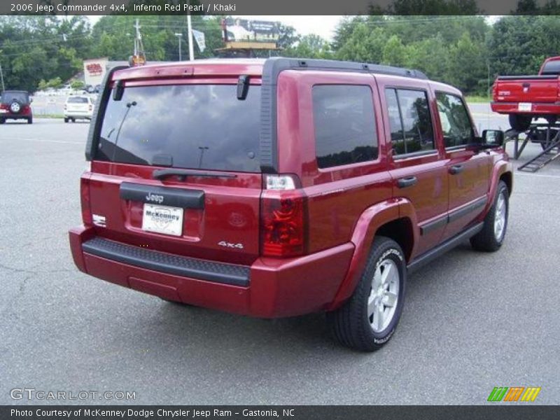 Inferno Red Pearl / Khaki 2006 Jeep Commander 4x4