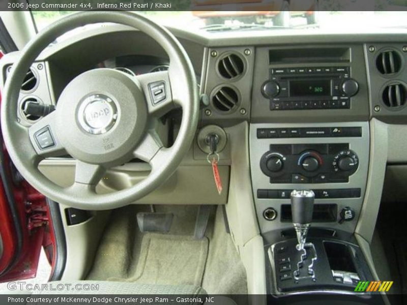 Inferno Red Pearl / Khaki 2006 Jeep Commander 4x4