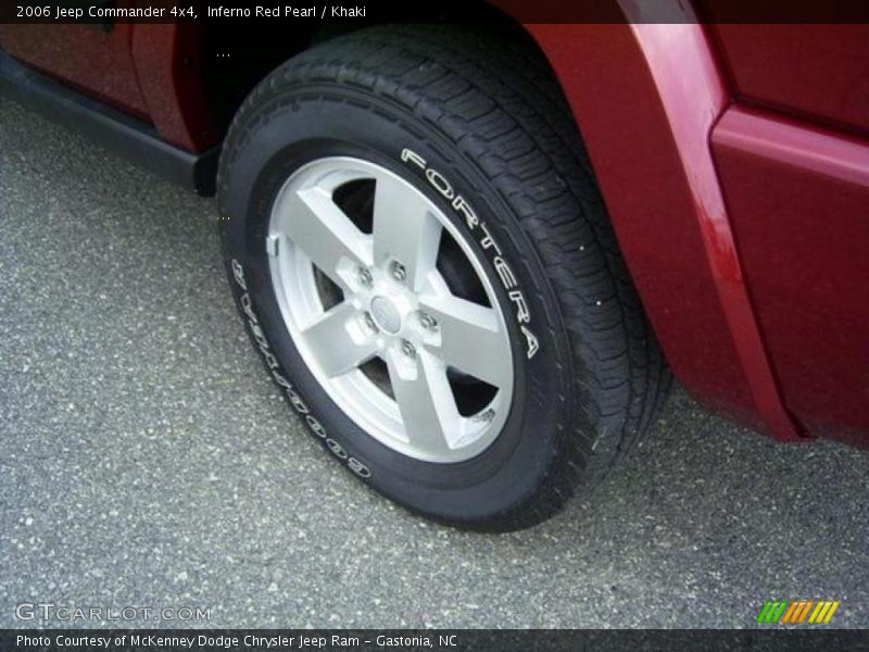 Inferno Red Pearl / Khaki 2006 Jeep Commander 4x4