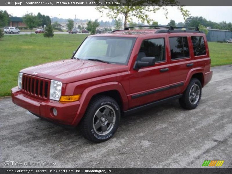 Inferno Red Pearl / Medium Slate Gray 2006 Jeep Commander 4x4