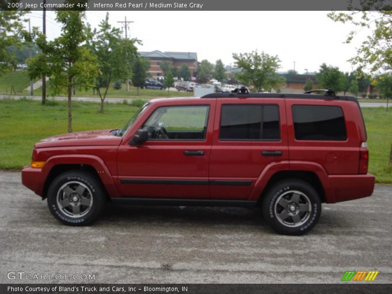 Inferno Red Pearl / Medium Slate Gray 2006 Jeep Commander 4x4