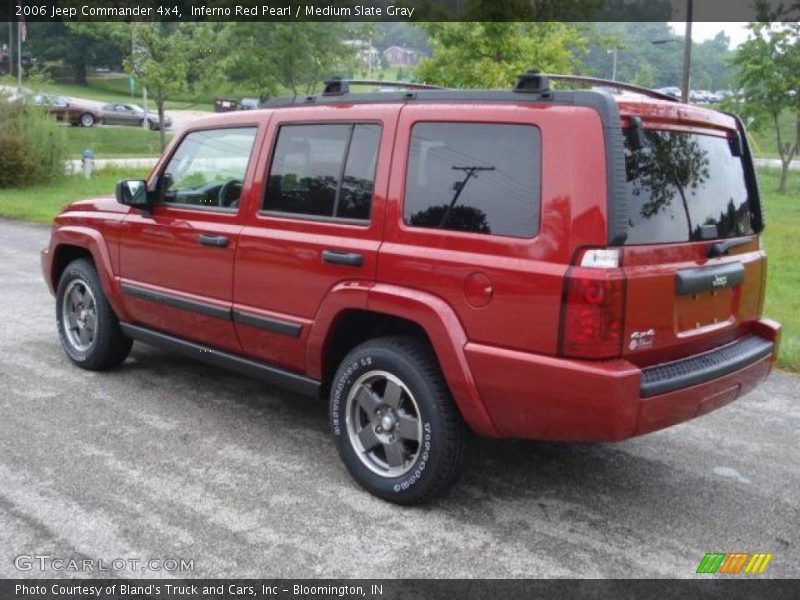 Inferno Red Pearl / Medium Slate Gray 2006 Jeep Commander 4x4