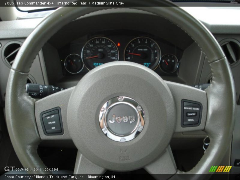 Inferno Red Pearl / Medium Slate Gray 2006 Jeep Commander 4x4