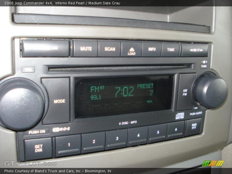 Inferno Red Pearl / Medium Slate Gray 2006 Jeep Commander 4x4