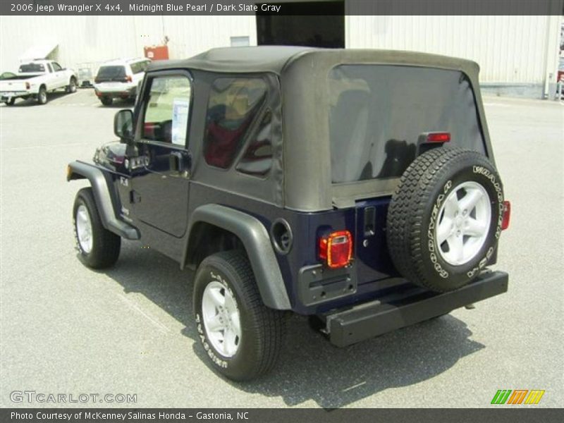 Midnight Blue Pearl / Dark Slate Gray 2006 Jeep Wrangler X 4x4