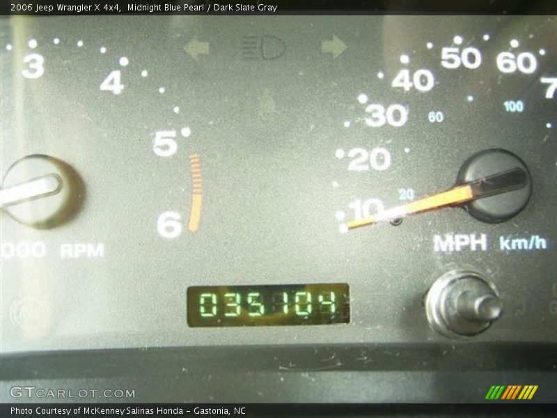 Midnight Blue Pearl / Dark Slate Gray 2006 Jeep Wrangler X 4x4