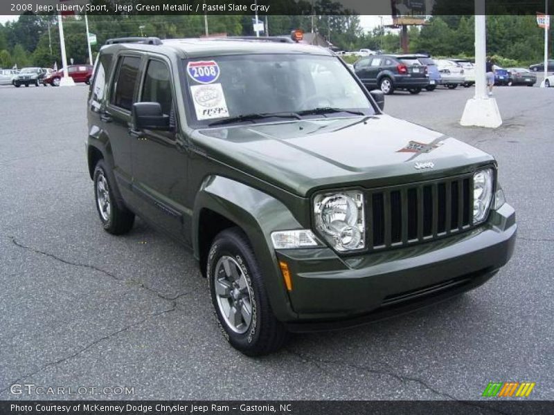 Jeep Green Metallic / Pastel Slate Gray 2008 Jeep Liberty Sport