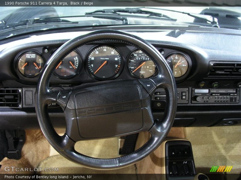 Black / Beige 1990 Porsche 911 Carrera 4 Targa