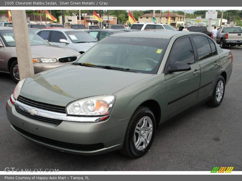 Silver Green Metallic / Gray 2005 Chevrolet Malibu Sedan