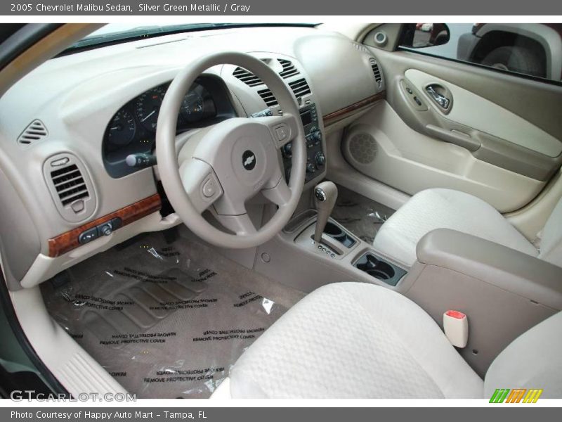 Silver Green Metallic / Gray 2005 Chevrolet Malibu Sedan