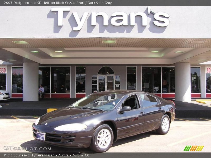 Brilliant Black Crystal Pearl / Dark Slate Gray 2003 Dodge Intrepid SE