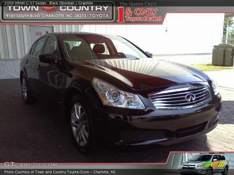 Black Obsidian / Graphite 2009 Infiniti G 37 Sedan