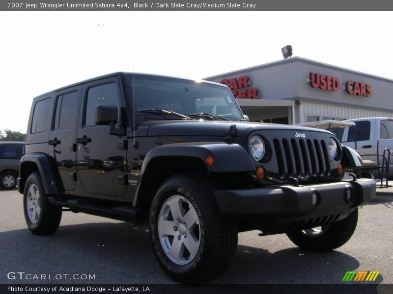 Black / Dark Slate Gray/Medium Slate Gray 2007 Jeep Wrangler Unlimited Sahara 4x4