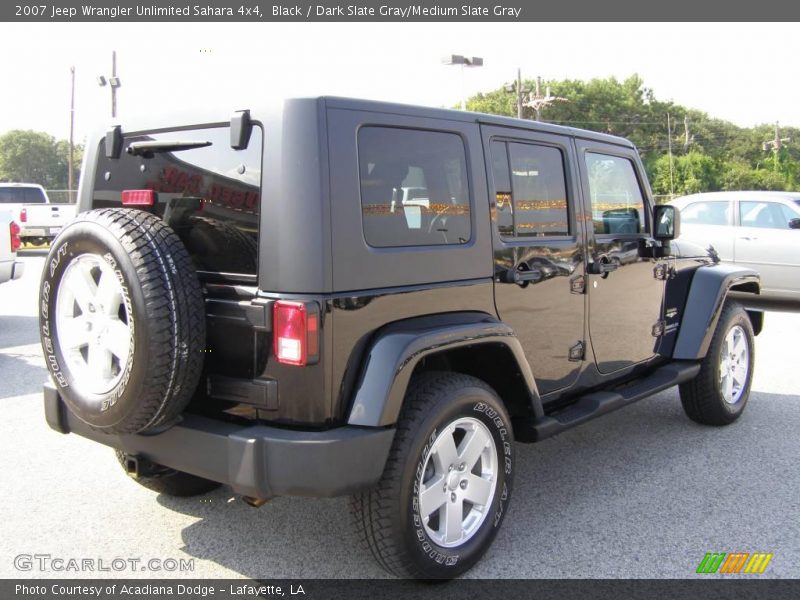Black / Dark Slate Gray/Medium Slate Gray 2007 Jeep Wrangler Unlimited Sahara 4x4