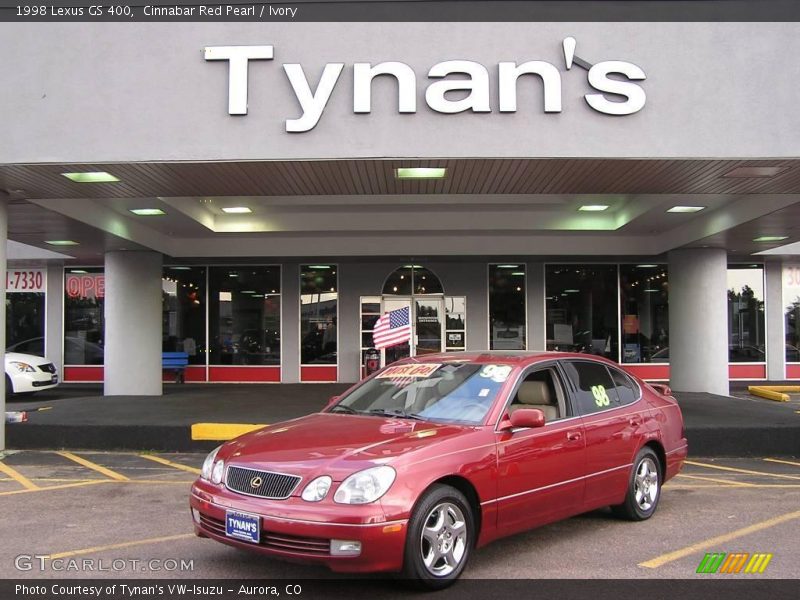 Cinnabar Red Pearl / Ivory 1998 Lexus GS 400