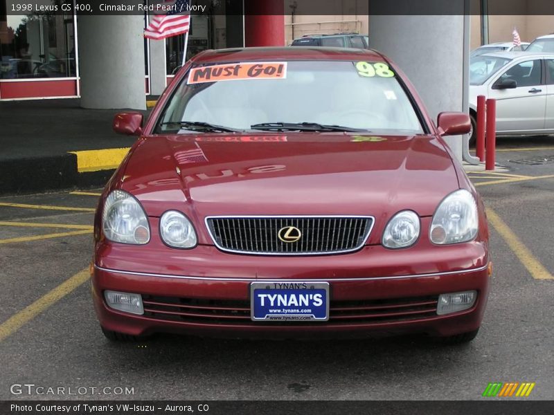Cinnabar Red Pearl / Ivory 1998 Lexus GS 400