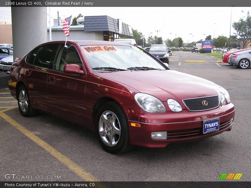 Cinnabar Red Pearl / Ivory 1998 Lexus GS 400