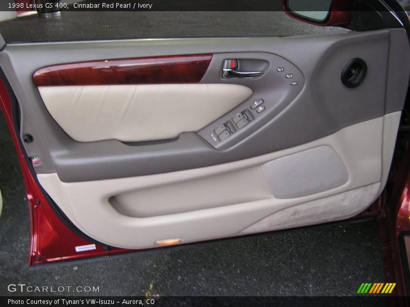 Cinnabar Red Pearl / Ivory 1998 Lexus GS 400