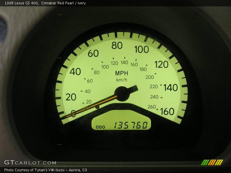 Cinnabar Red Pearl / Ivory 1998 Lexus GS 400