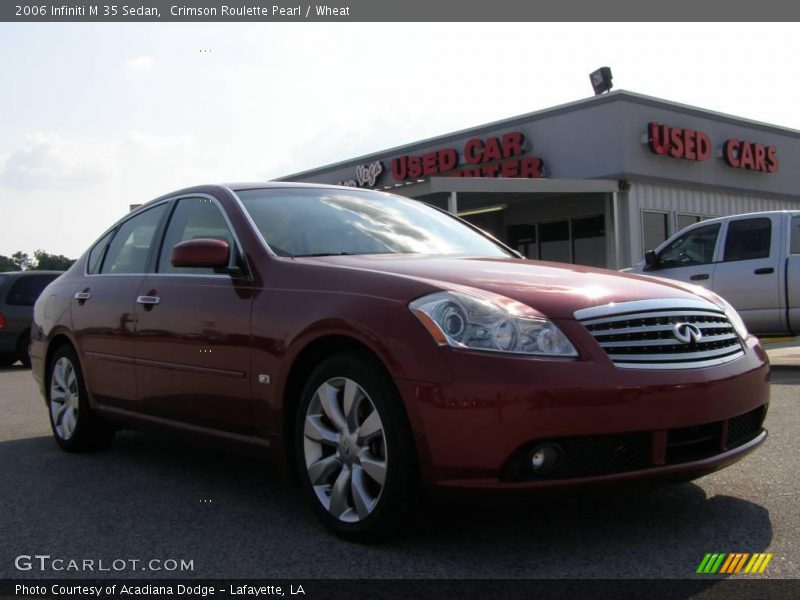 Crimson Roulette Pearl / Wheat 2006 Infiniti M 35 Sedan