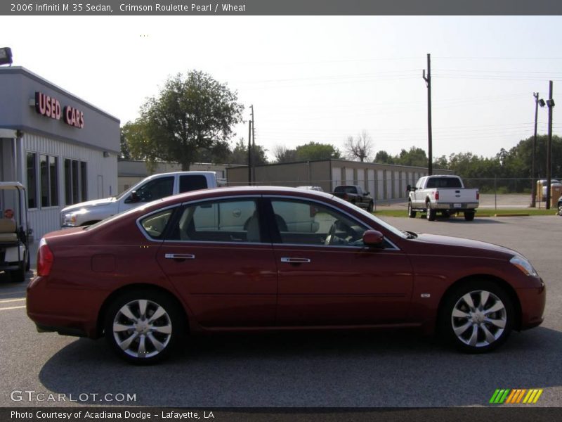 Crimson Roulette Pearl / Wheat 2006 Infiniti M 35 Sedan