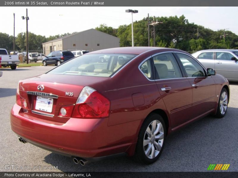 Crimson Roulette Pearl / Wheat 2006 Infiniti M 35 Sedan