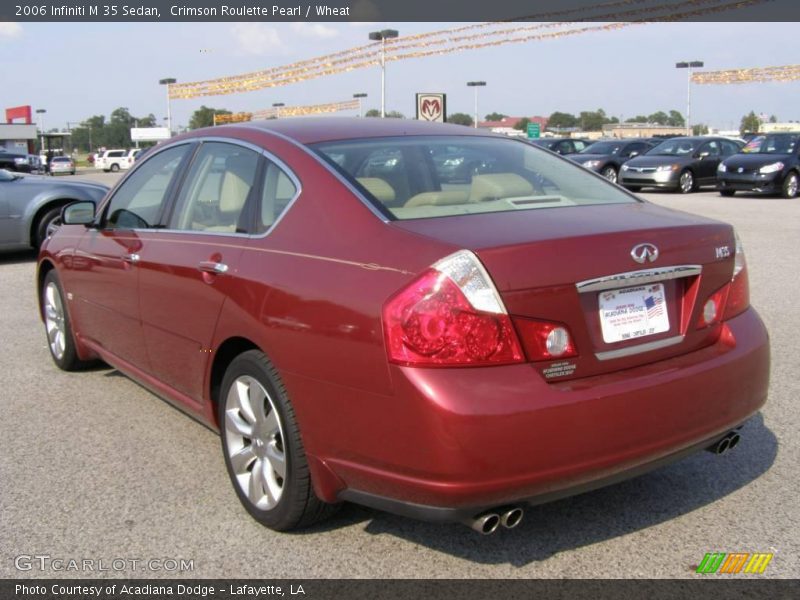 Crimson Roulette Pearl / Wheat 2006 Infiniti M 35 Sedan