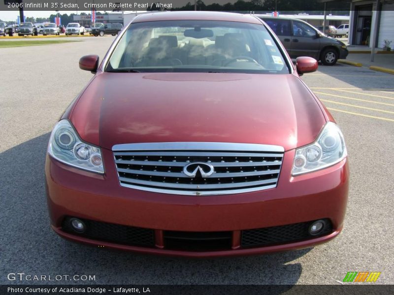 Crimson Roulette Pearl / Wheat 2006 Infiniti M 35 Sedan