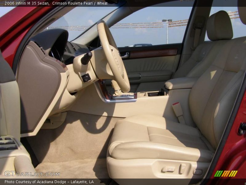 Crimson Roulette Pearl / Wheat 2006 Infiniti M 35 Sedan