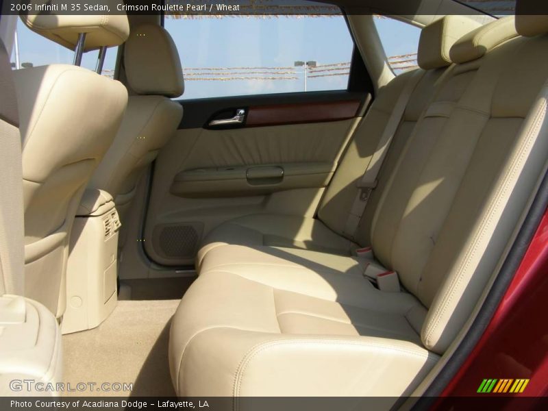 Crimson Roulette Pearl / Wheat 2006 Infiniti M 35 Sedan