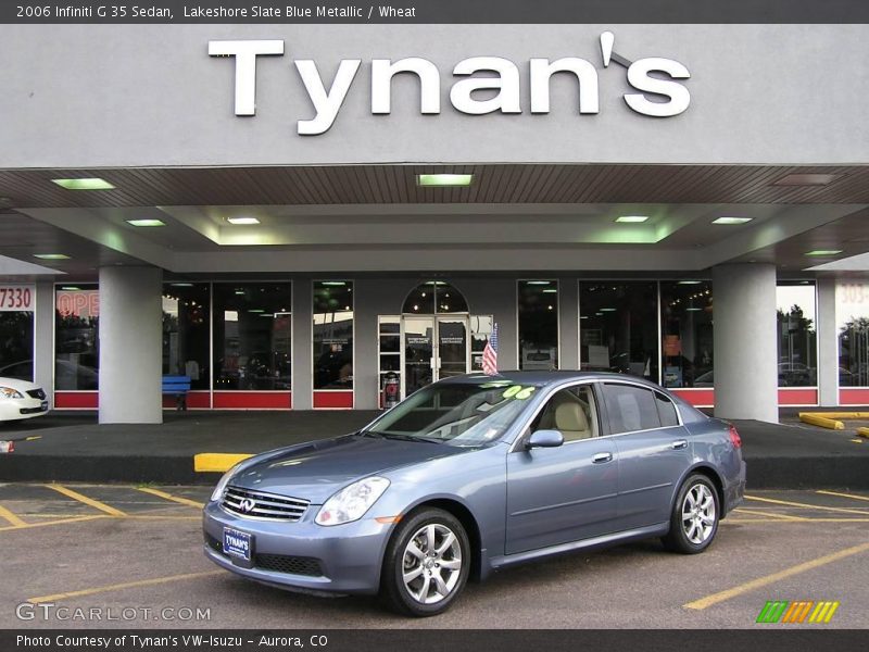 Lakeshore Slate Blue Metallic / Wheat 2006 Infiniti G 35 Sedan